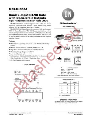 MC74HC03ADTR2 datasheet  